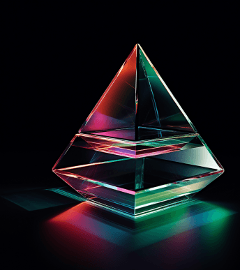 glass pyramid